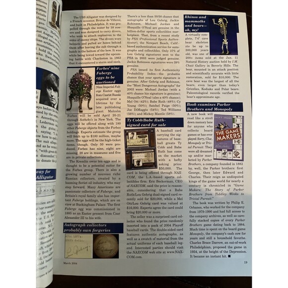 Antiques & Collecting Magazine 2004 March - Picture 3 of 4